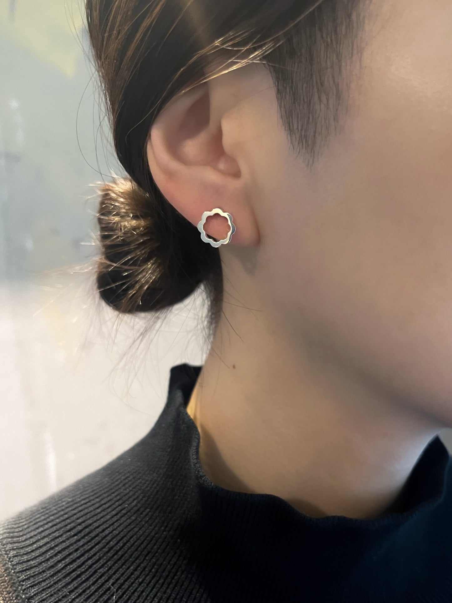 Flora | Flora | Pierced Earrings | Silver