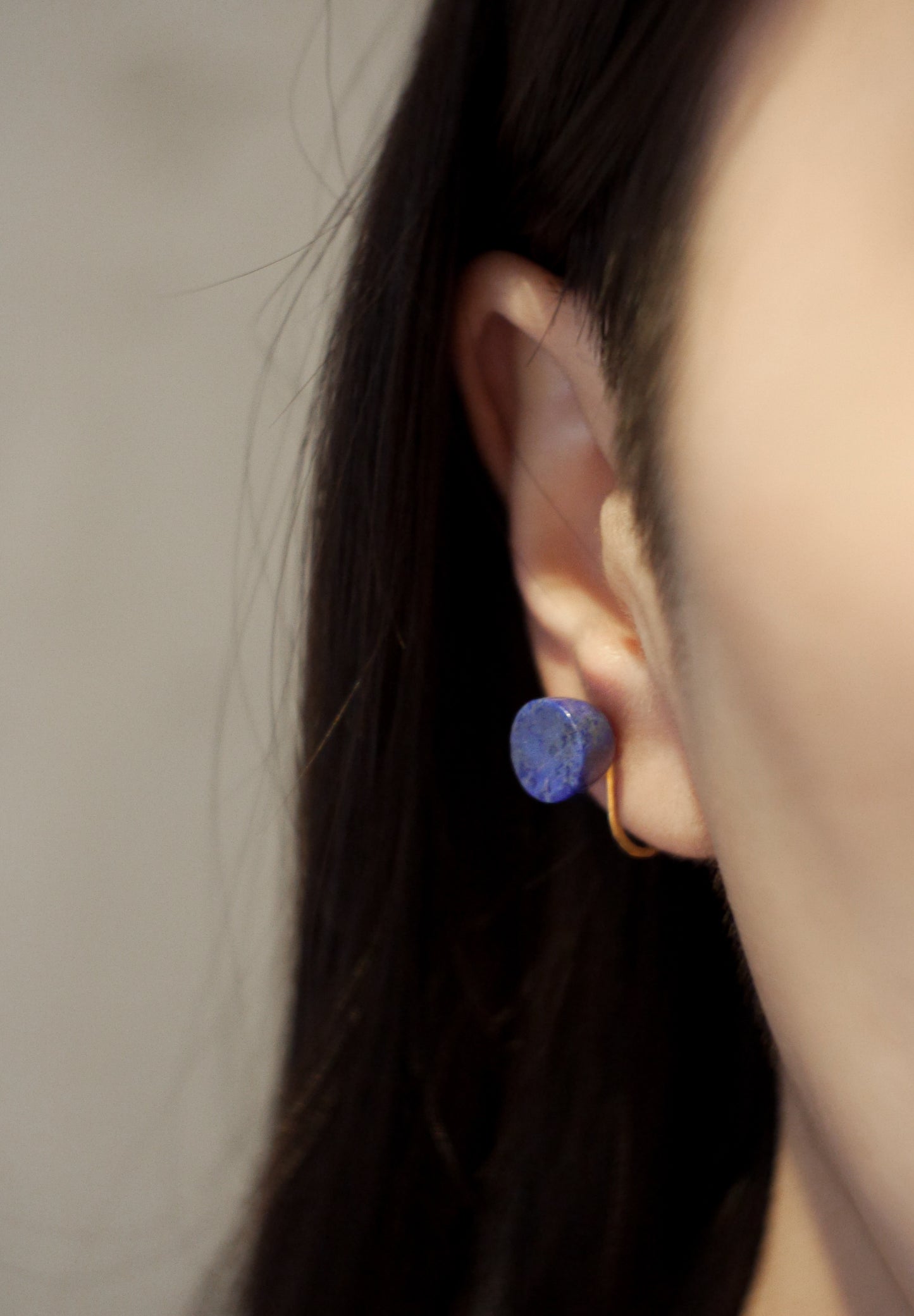 Ange | Ange | boucles d'oreilles | K18yg, lapis lazuli | médium