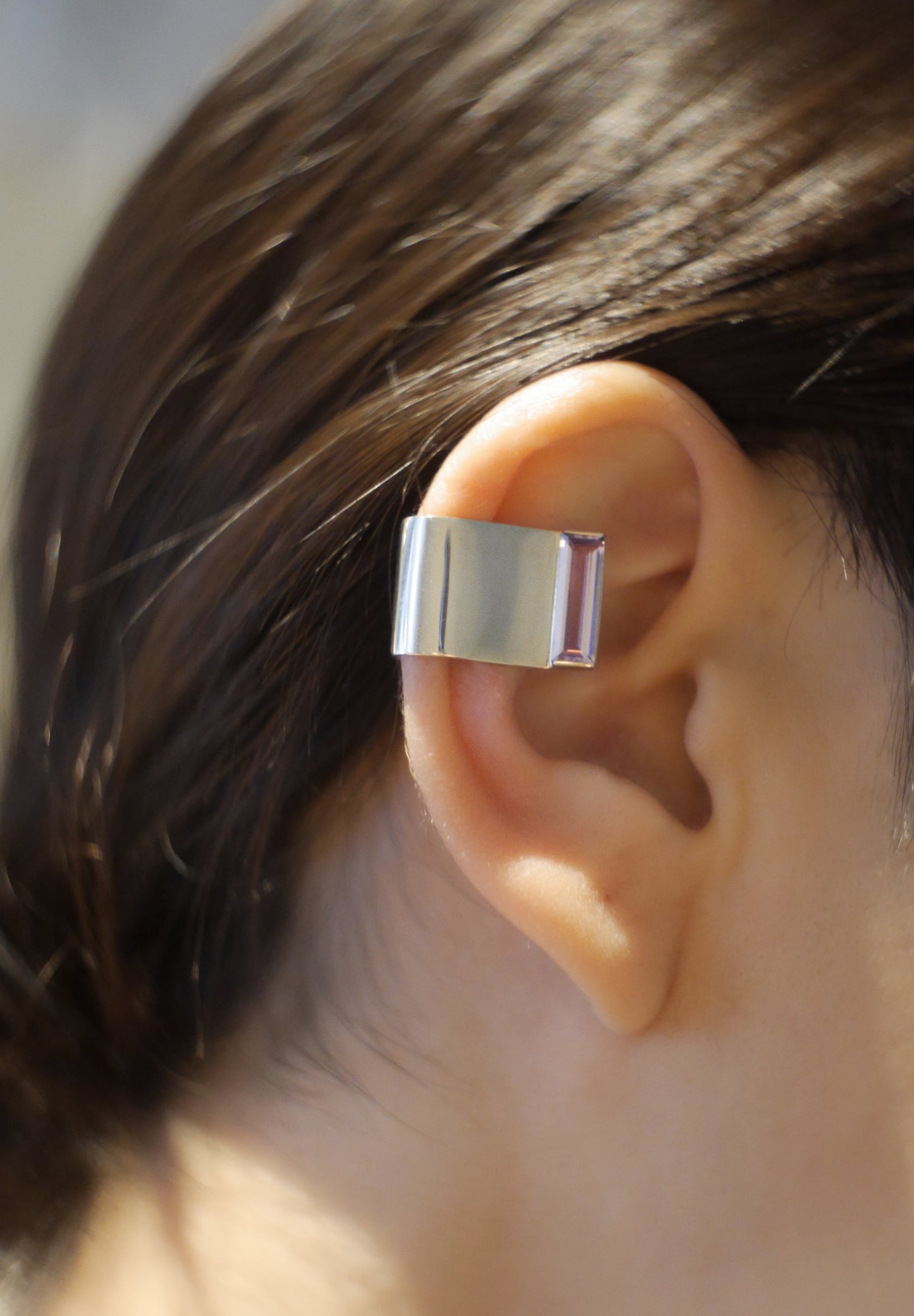 Hearing Aid Mineral | Hearing Aid Mineral | Ear Cuff | SV | GREEN AGATE